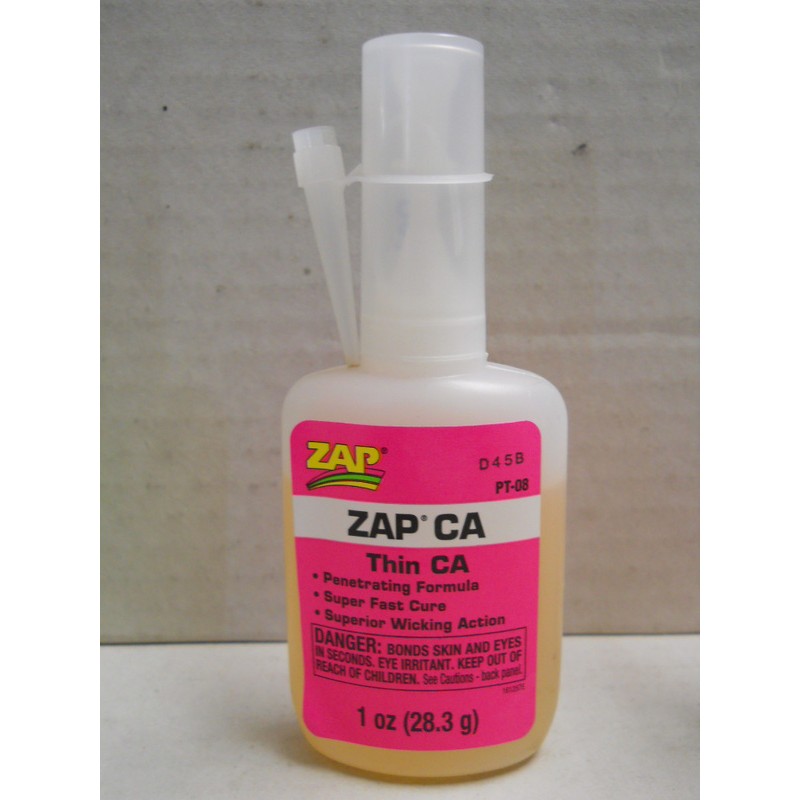 ZAP ZAP CA: Colla cianoacrilica molto forte per incollare anche pezzi in  metallo Rossa grande: circa 10 secondi, 28,3 gr.