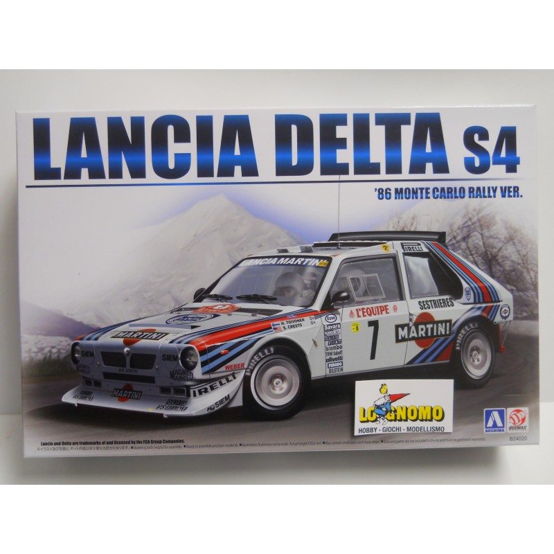 Aoshima art. B24020 Lancia Delta S4 Montecarlo '86 Scala 1/24